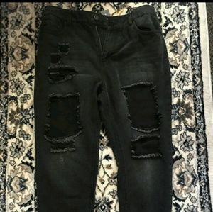 Highway jeans ripped boyfriend jeans